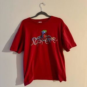 AUTHENTIC Supreme Octopus Tentacles Tee SS18 Red